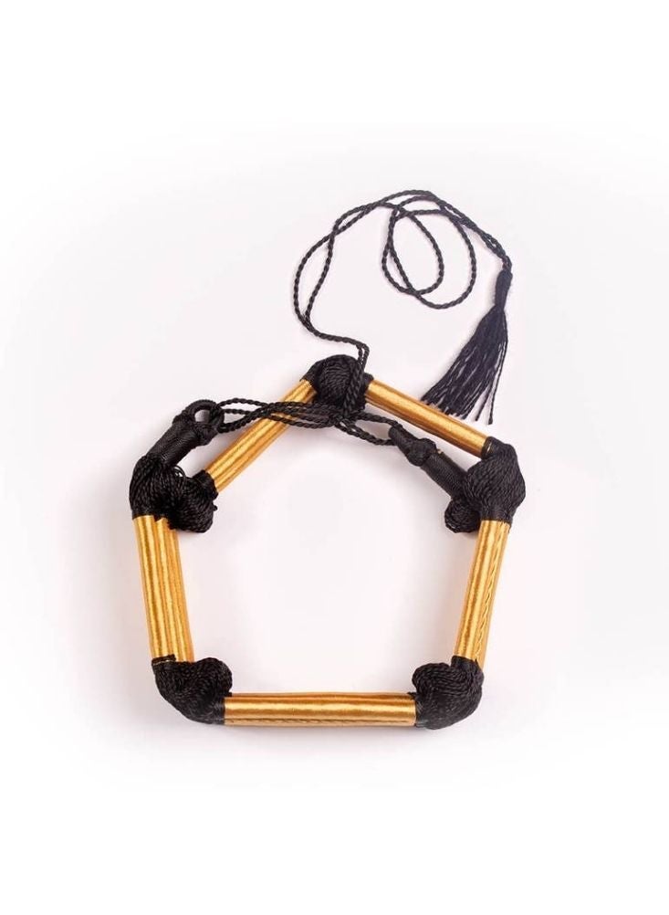 Premium King Faisal Traditional Handmade Gold Tone Headpiece Agal with Black Tassel – Elegant Cultural Accessory for Daily Wear & Occasions - Image 2